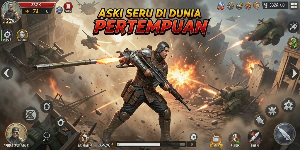 Tampilan aksi mendebarkan dari gameplay 33ZK dengan pertarungan intens.
