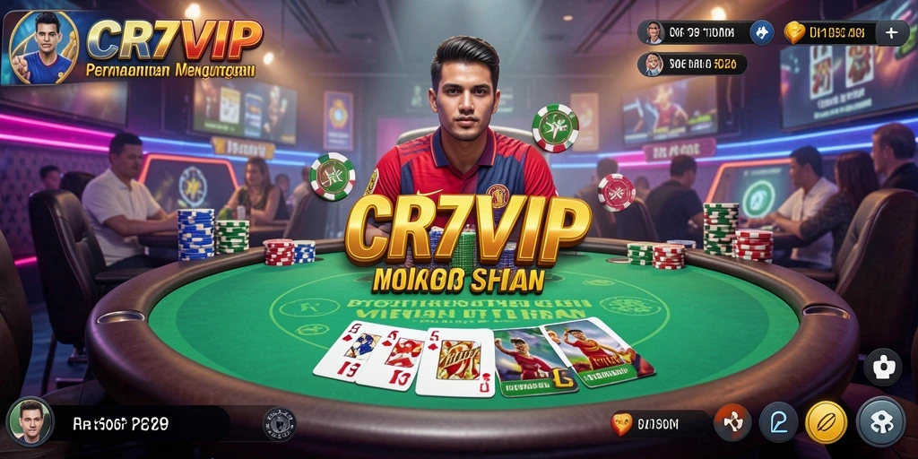 Tampilan gameplay poker CR7VIP yang menarik dan interaktif.