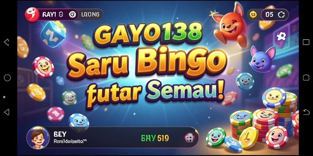 Tampilan gameplay GAYO138 dengan berbagai opsi Bingo yang menarik.