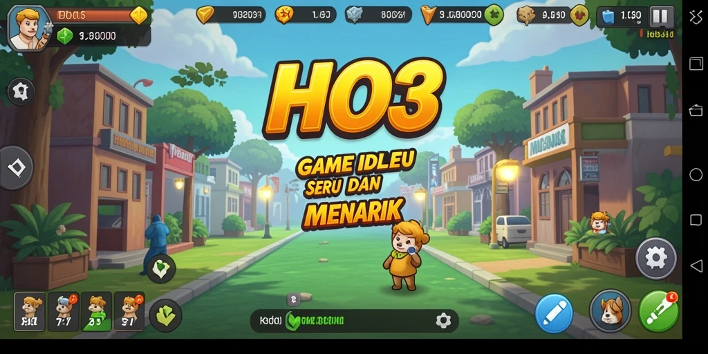Tampilan gameplay HO3 yang mengasyikkan dalam gaya Idle.