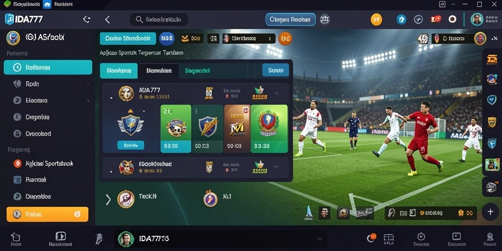 Tampilan gameplay menarik dari aplikasi Sportsbook IDA777.