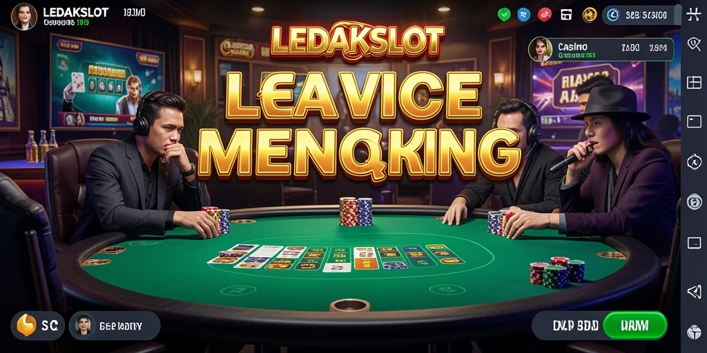 Tampilan gameplay Live Casino yang seru dan interaktif di LEDAKSLOT.