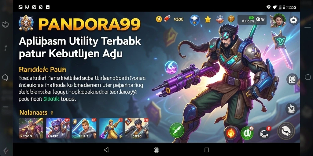 Screenshot utama PANDORA99 menampilkan antarmuka intuitif aplikasi Utility.