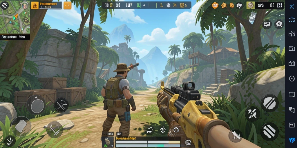 Screenshot gameplay PRG007 yang menunjukkan aksi menarik dalam TPS.