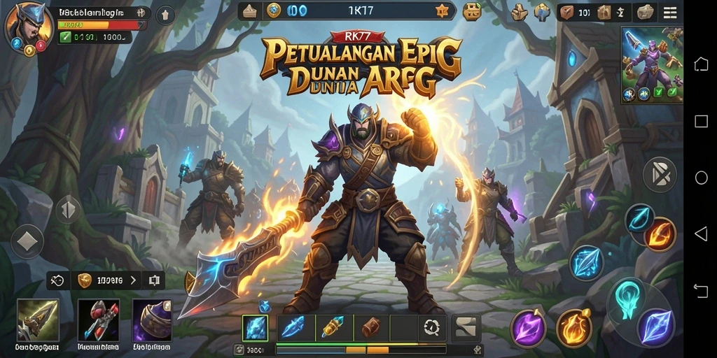 Tampilan aksi seru dalam gameplay RK77 yang memukau.