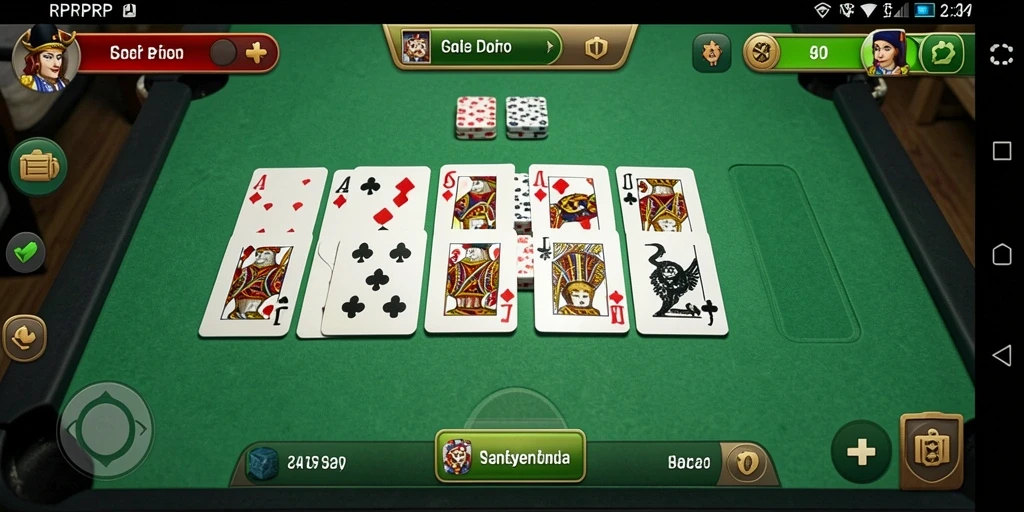 Gameplay seru Domino dalam aplikasi RPRPRP.