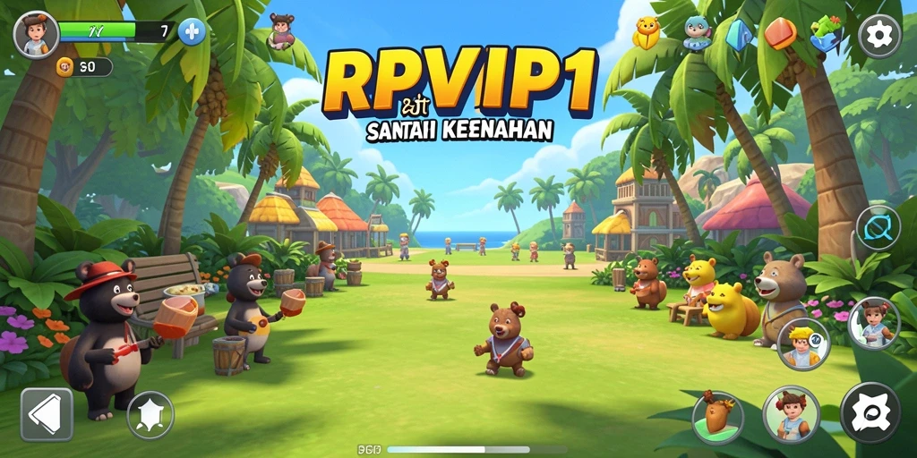 Screenshot gameplay RPVIP1 yang menampilkan aksi seru dan santai.