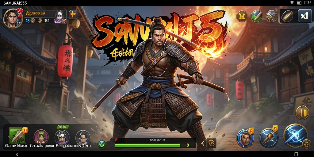 Tangkapan layar utama SAMURAI555 menampilkan gameplay seru dan interaktif.
